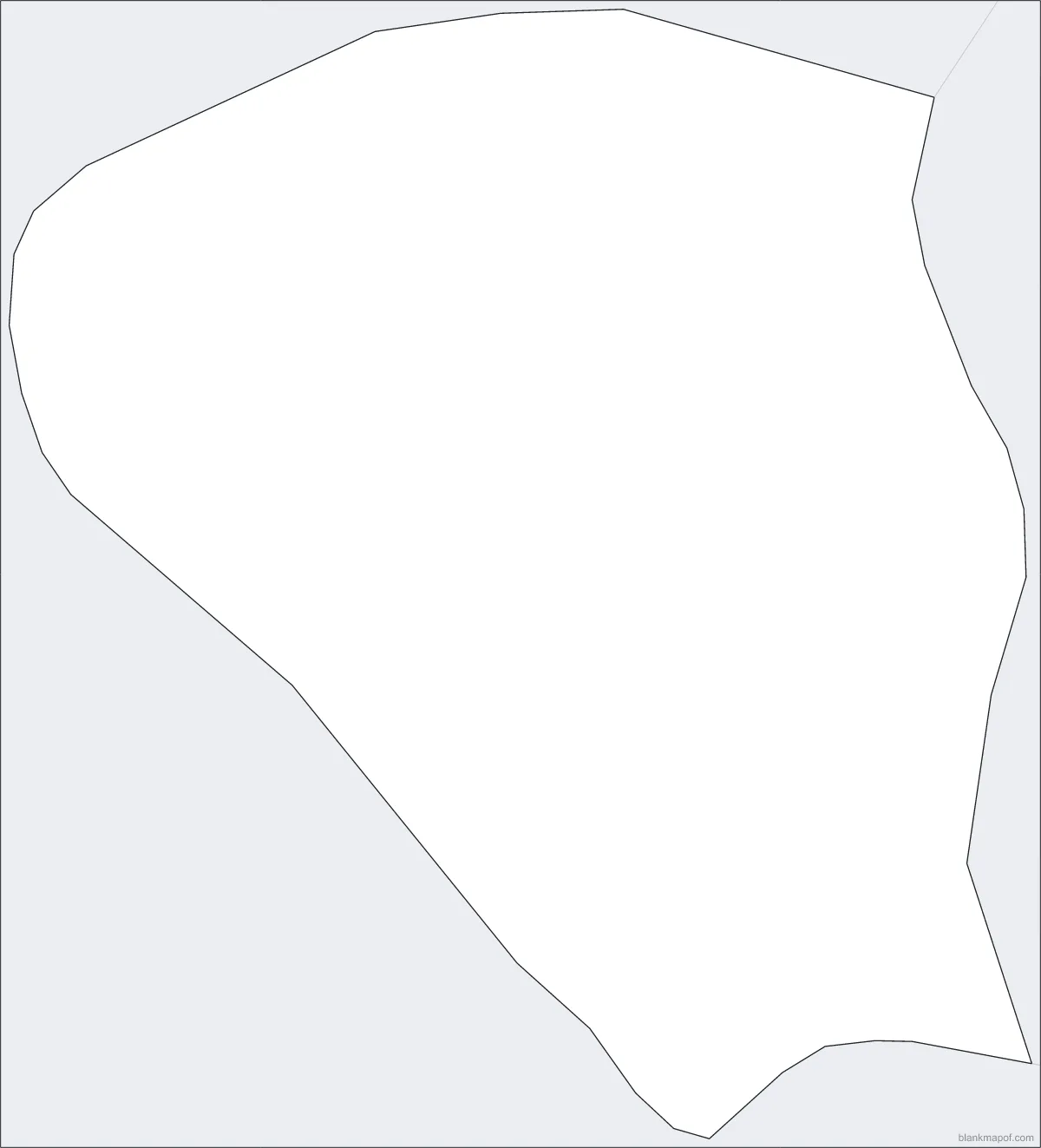 Blank map of Chandigarh, with lat/long grid