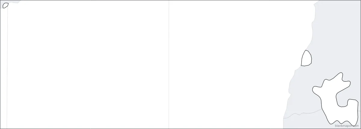 Blank map of Dadra and Nagar Haveli and Daman and Diu, with lat/long grid