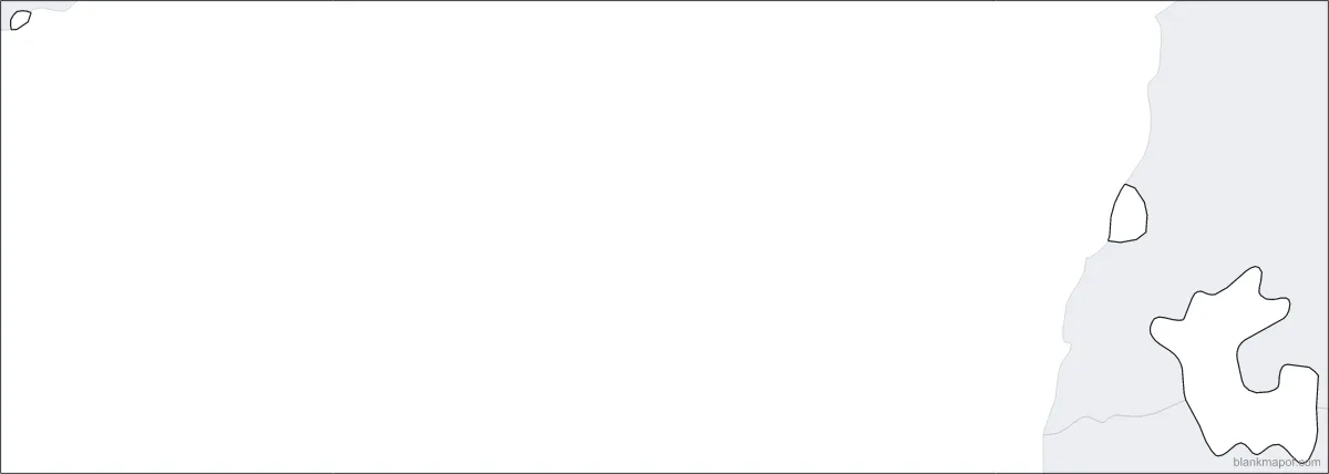 Blank map of Dadra and Nagar Haveli and Daman and Diu