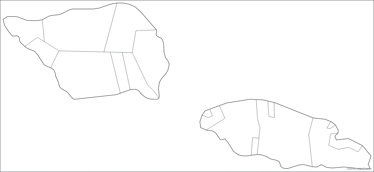 Blank map of Samoa