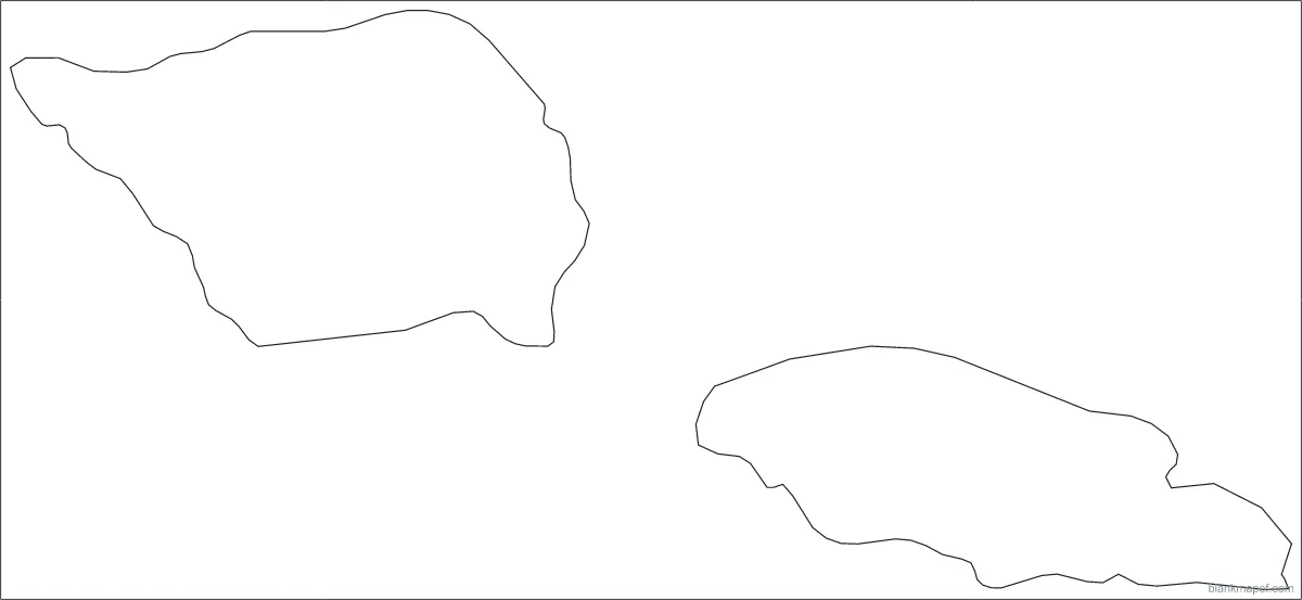 Blank map of Samoa, outline