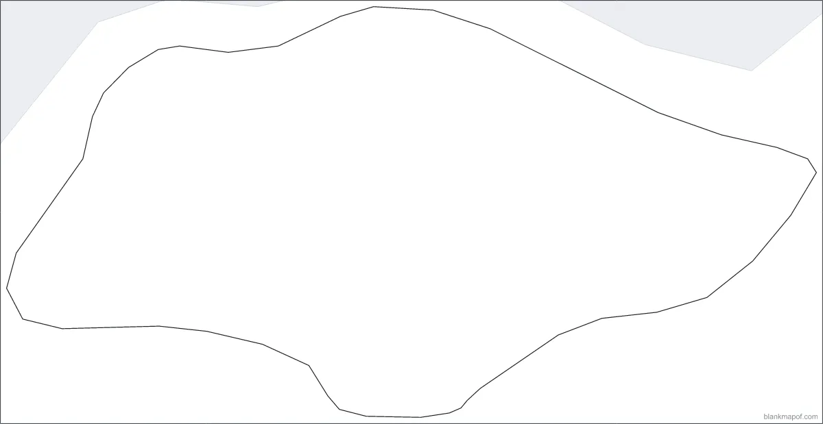 Blank map of Singapore, outline